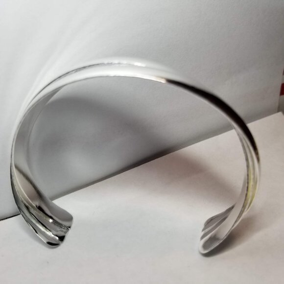 Sterling Silver Hallmark Art Nouveau Style Semi Adjustable Cuff Bracelet NWT - Picture 6 of 6